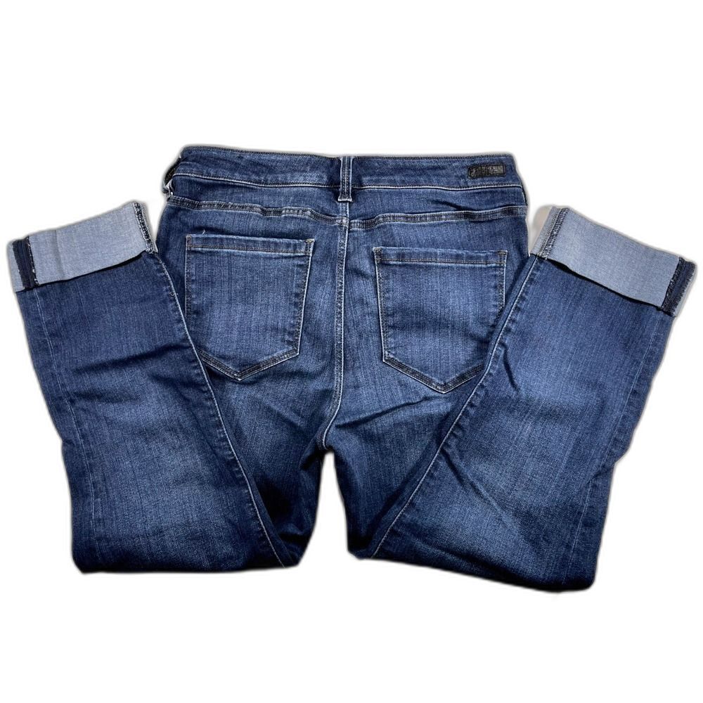 Crop Cuffed Mid Rise Jeans W/8 Liverpool Doheny Dark Blue LN - Picture 14 of 14